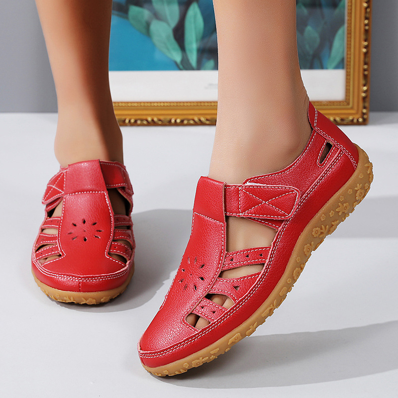 Luftige Komfort-Klettsandalen für Damen