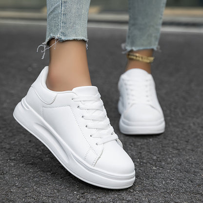 Saubere weiße sneaker für Damen, weiß