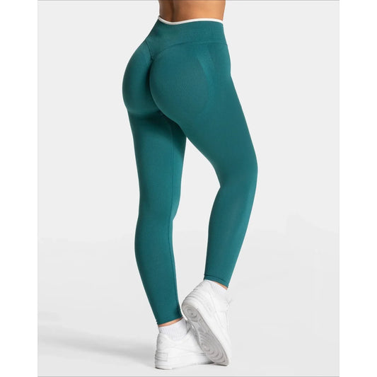Elastische Yogahose für Damen hoher Bund