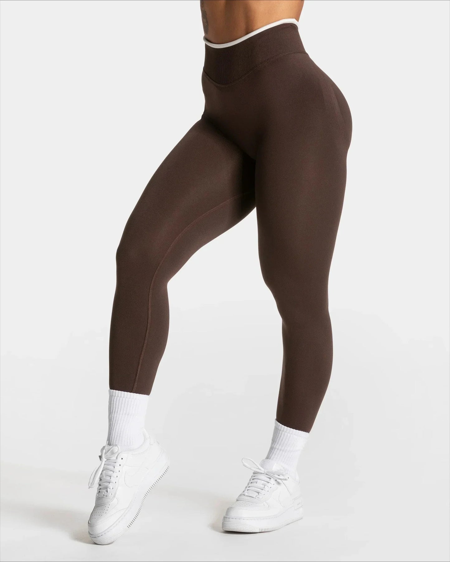 Elastische Yogahose für Damen hoher Bund