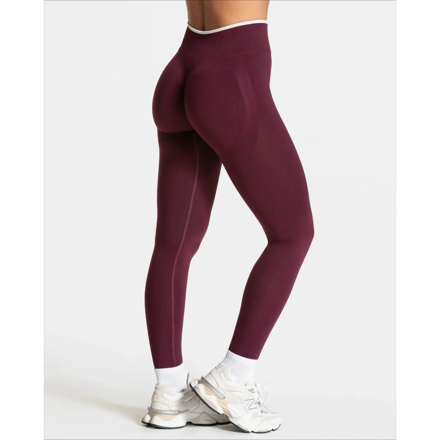 Elastische Yogahose für Damen hoher Bund