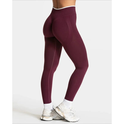 Elastische Yogahose für Damen hoher Bund