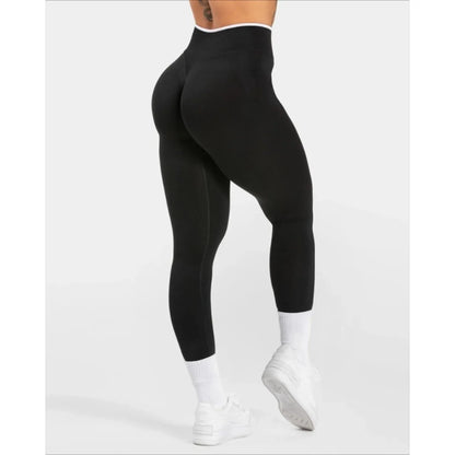 Elastische Yogahose für Damen hoher Bund