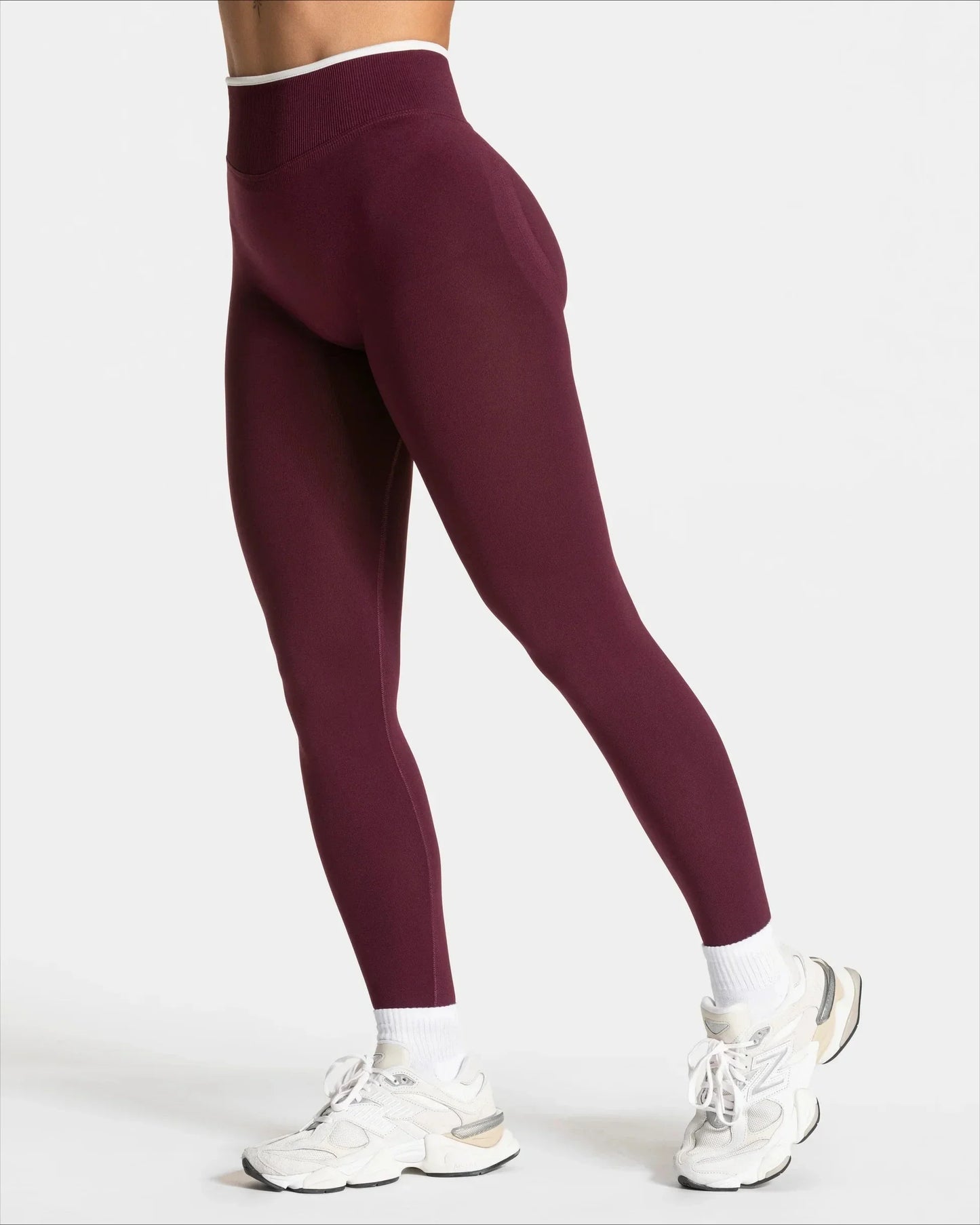 Elastische Yogahose für Damen hoher Bund