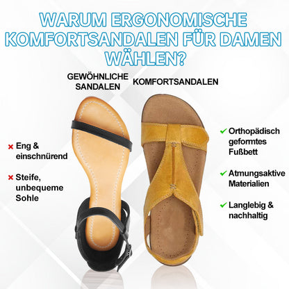 Ergonomische Sandalen Mit Klettverschluss Zur Schmerzlinderung Für Damen