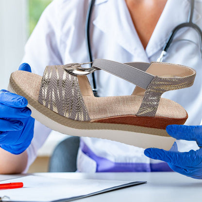 Orthopädische , Stilvolle Keilsandalen Für Zusätzlichen Komfort