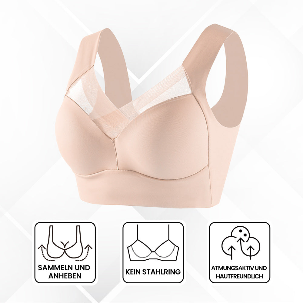 Nahtlose Brustunterstützung, Bequemer Bh, Ergonomisches Design, Kein Stahlring