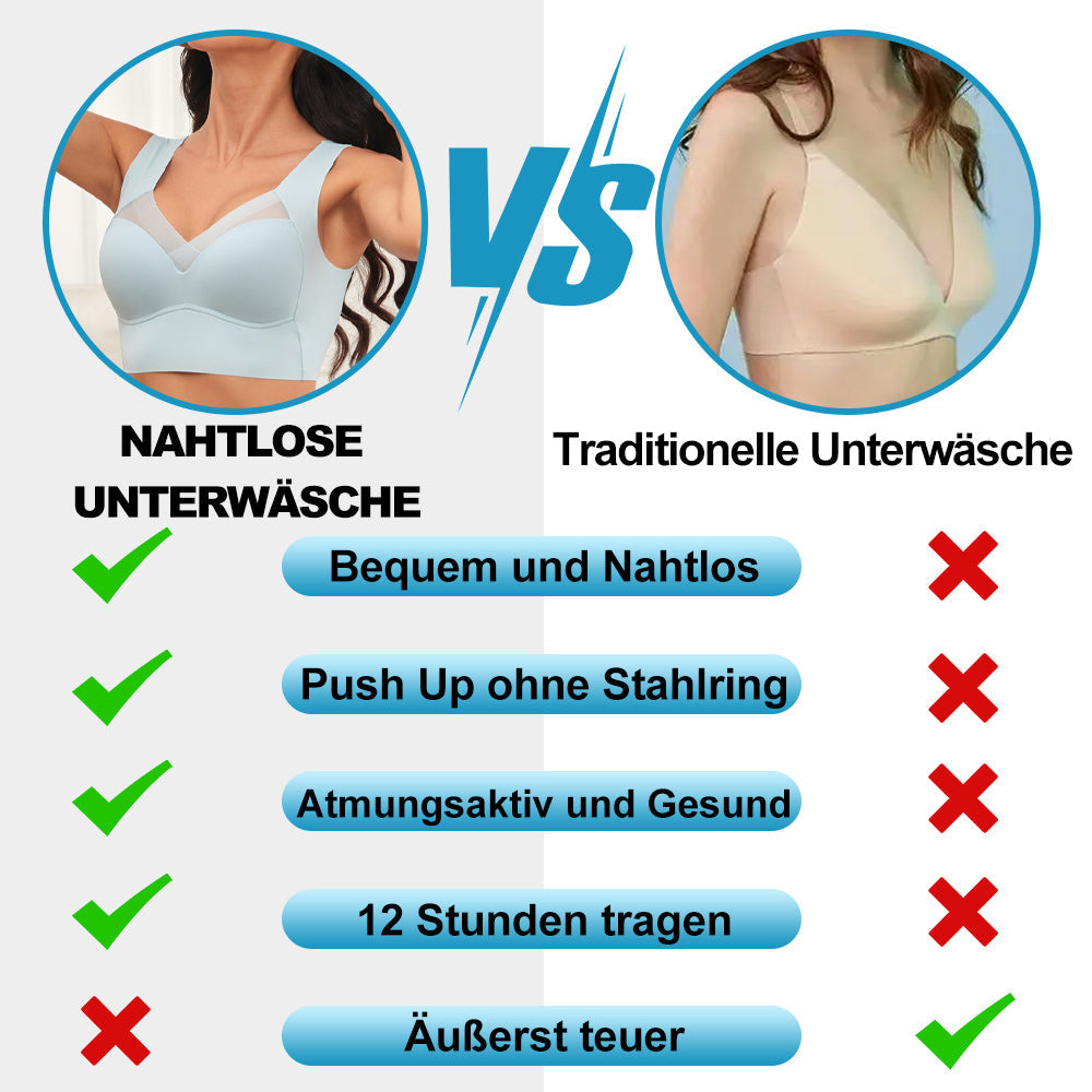 Nahtlose Brustunterstützung, Bequemer Bh, Ergonomisches Design, Kein Stahlring