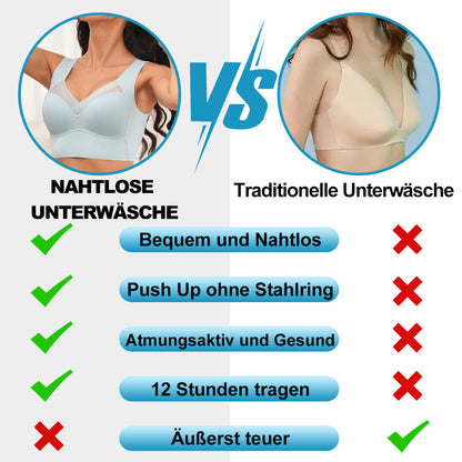 Nahtlose Brustunterstützung, Bequemer Bh, Ergonomisches Design, Kein Stahlring