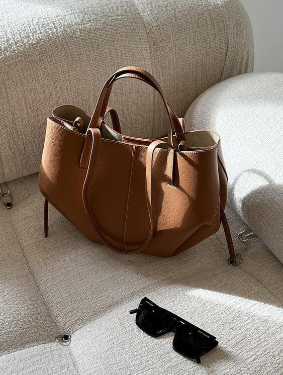 Vintage Tote Bag Damen: Geräumig, Umhängetasche, Leder
