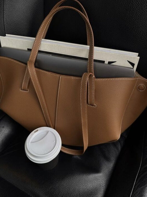 Vintage Tote Bag Damen: Geräumig, Umhängetasche, Leder
