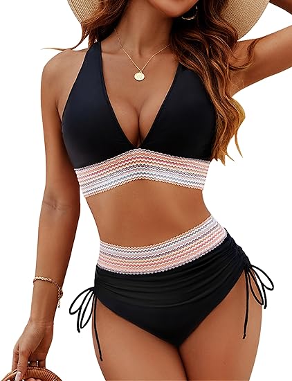 Bikini mit Bauchweg-Effekt & Push-up: Hochwertiger Badeanzug