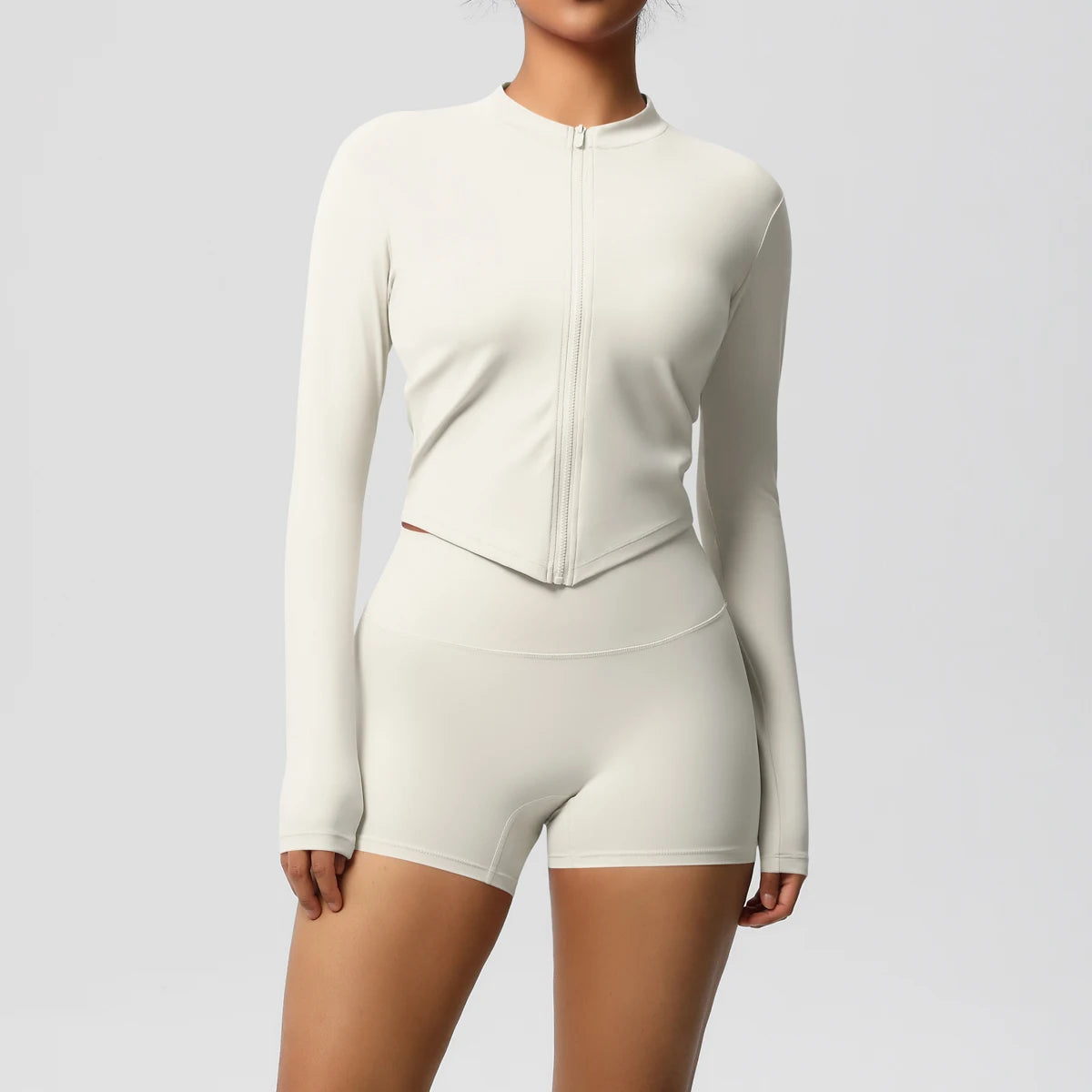 Yoga-Sets, Sport, Fitness, Hüftheben, enge Reißverschlussjacke, Yoga-Anzug, Lauftraining, Gym, Shorts, Trainingsanzüge für Damen, Sportanzüge