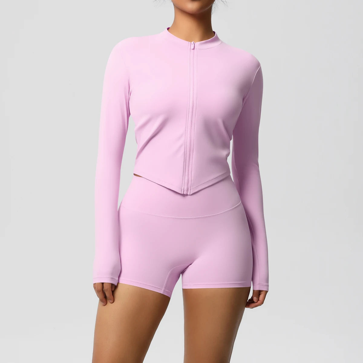 Yoga-Sets, Sport, Fitness, Hüftheben, enge Reißverschlussjacke, Yoga-Anzug, Lauftraining, Gym, Shorts, Trainingsanzüge für Damen, Sportanzüge