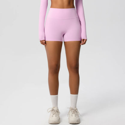 Damen Yoga-Shorts Hohe Taille Bauchkontrolle