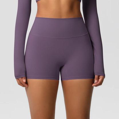 Damen Yoga-Shorts Hohe Taille Bauchkontrolle