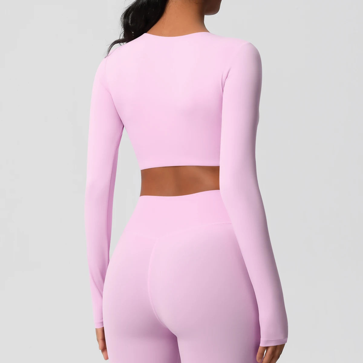 Damen Langarm Yoga-Shirt - Atmungsaktiv & Hochelastisch