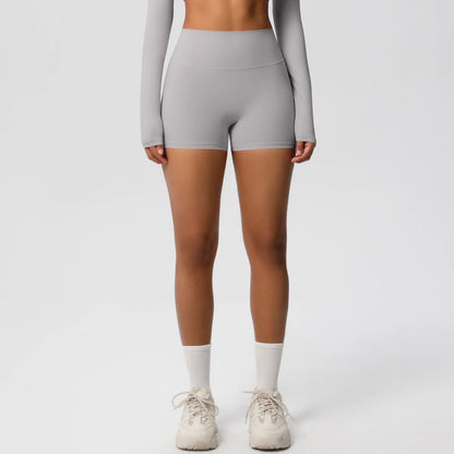 Damen Yoga-Shorts Hohe Taille Bauchkontrolle