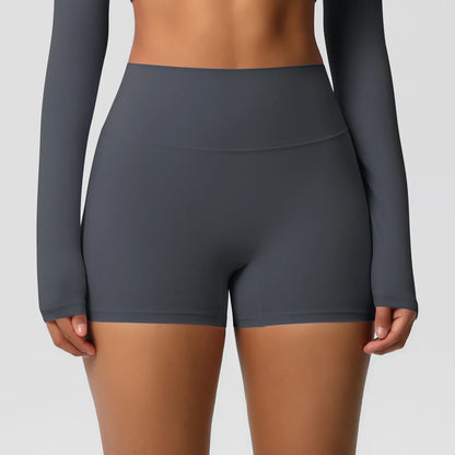 Damen Yoga-Shorts Hohe Taille Bauchkontrolle