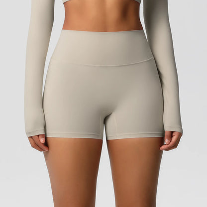Damen Yoga-Shorts Hohe Taille Bauchkontrolle