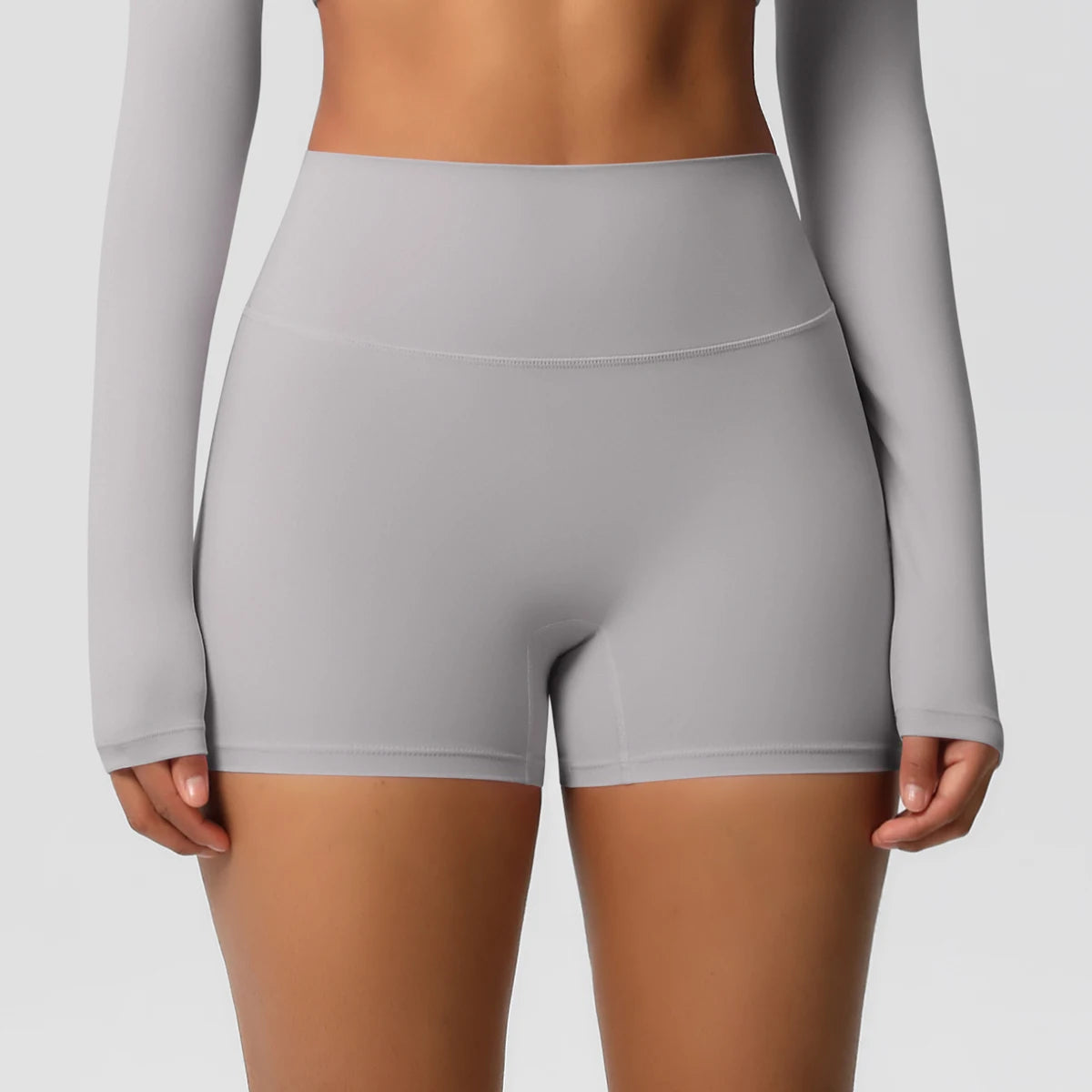 Damen Yoga-Shorts Hohe Taille Bauchkontrolle