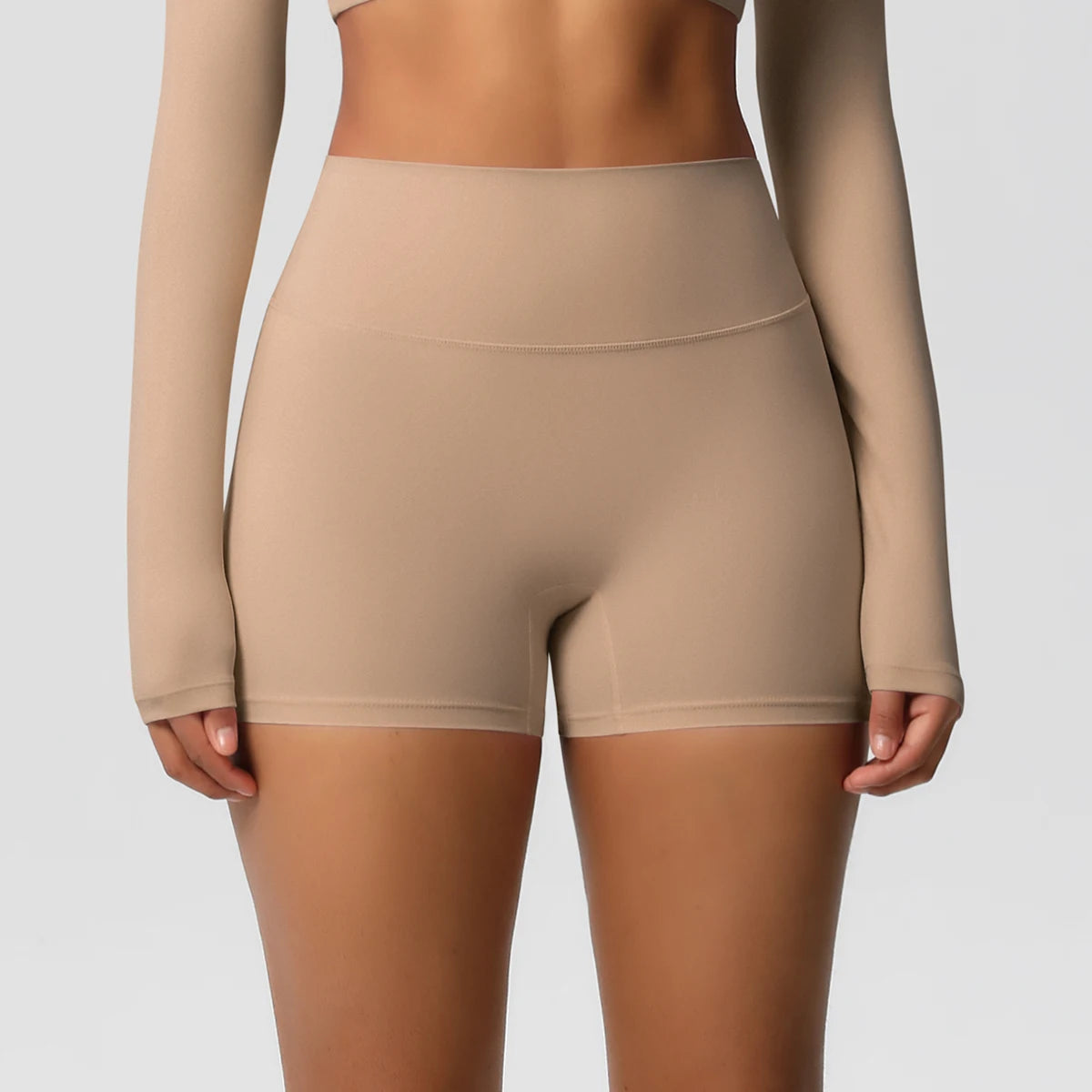 Damen Yoga-Shorts Hohe Taille Bauchkontrolle