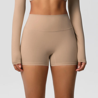 Damen Yoga-Shorts Hohe Taille Bauchkontrolle