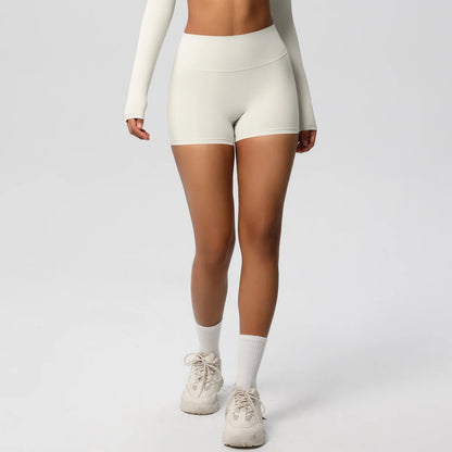 Damen Yoga-Shorts Hohe Taille Bauchkontrolle