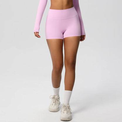 Damen Yoga-Shorts Hohe Taille Bauchkontrolle