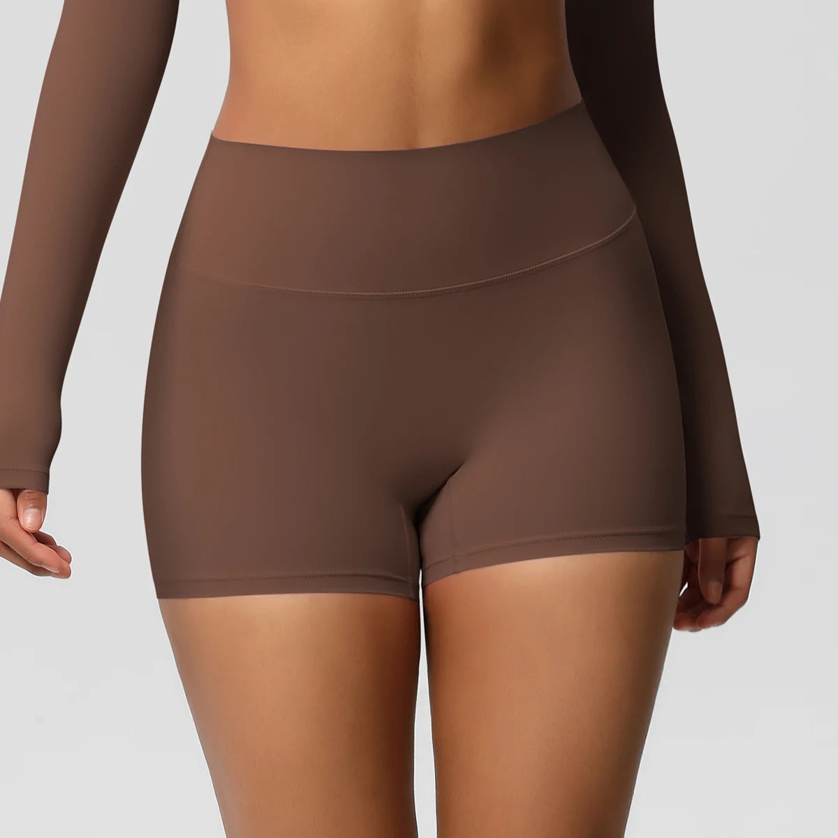 Damen Yoga-Shorts Hohe Taille Bauchkontrolle