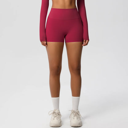 Damen Yoga-Shorts Hohe Taille Bauchkontrolle