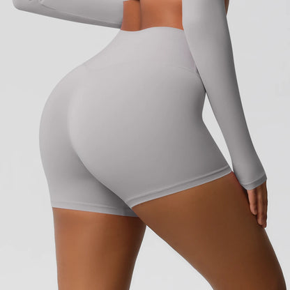 Damen Yoga-Shorts Hohe Taille Bauchkontrolle