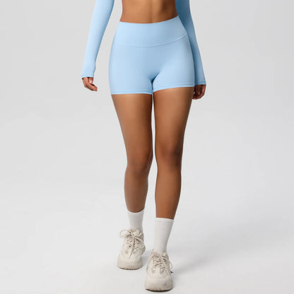 Damen Yoga-Shorts Hohe Taille Bauchkontrolle