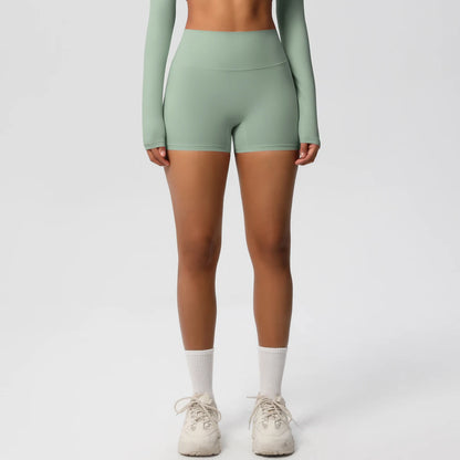 Damen Yoga-Shorts Hohe Taille Bauchkontrolle