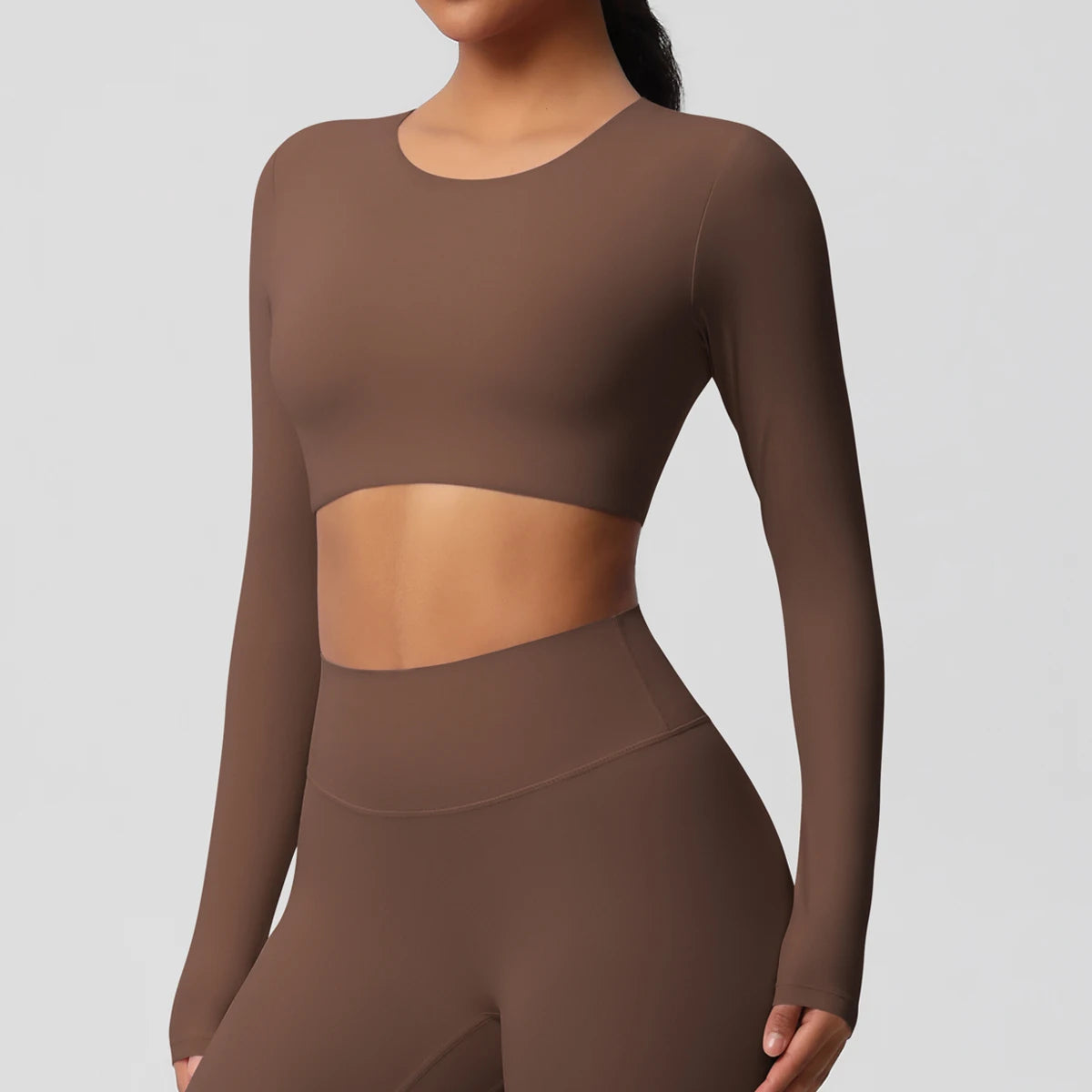 Damen Langarm Yoga-Shirt - Atmungsaktiv & Hochelastisch