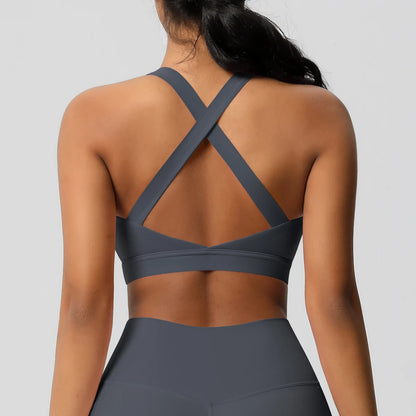 Sexy Yoga Sport-BH für Damen - Push-Up Fitness