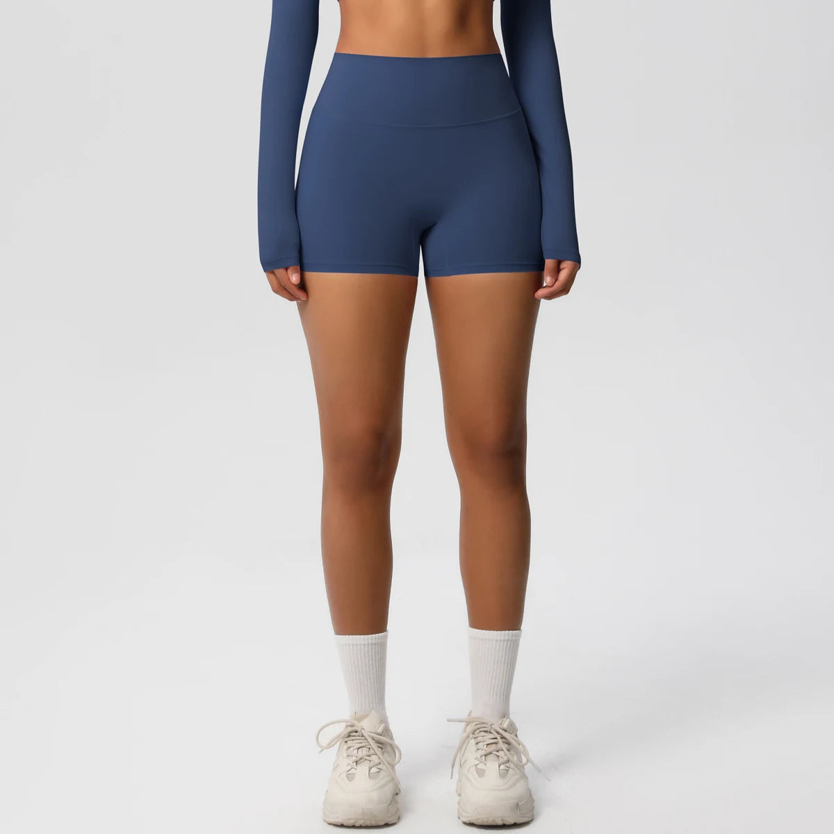 Damen Yoga-Shorts Hohe Taille Bauchkontrolle