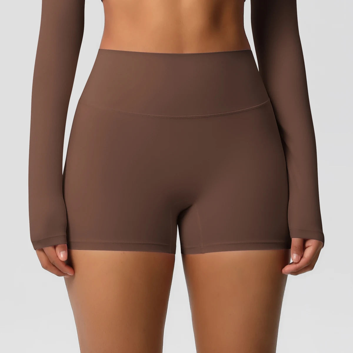 Damen Yoga-Shorts Hohe Taille Bauchkontrolle
