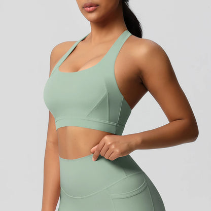 Sexy Yoga Sport-BH für Damen - Push-Up Fitness