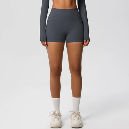 Damen Yoga-Shorts Hohe Taille Bauchkontrolle