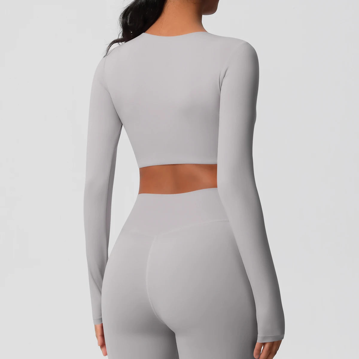Damen Langarm Yoga-Shirt - Atmungsaktiv & Hochelastisch
