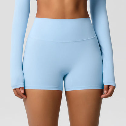 Damen Yoga-Shorts Hohe Taille Bauchkontrolle