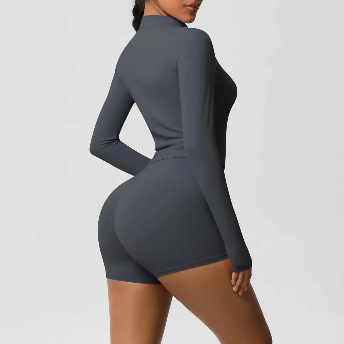 Yoga-Sets, Sport, Fitness, Hüftheben, enge Reißverschlussjacke, Yoga-Anzug, Lauftraining, Gym, Shorts, Trainingsanzüge für Damen, Sportanzüge