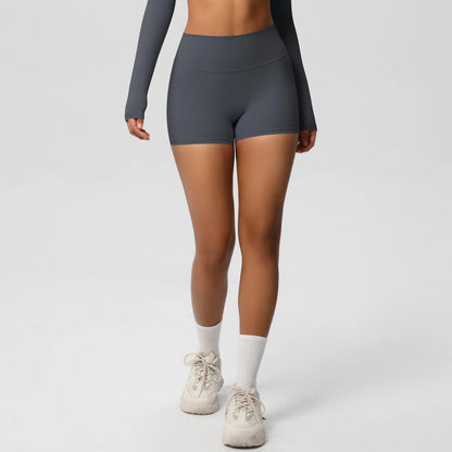 Damen Yoga-Shorts Hohe Taille Bauchkontrolle