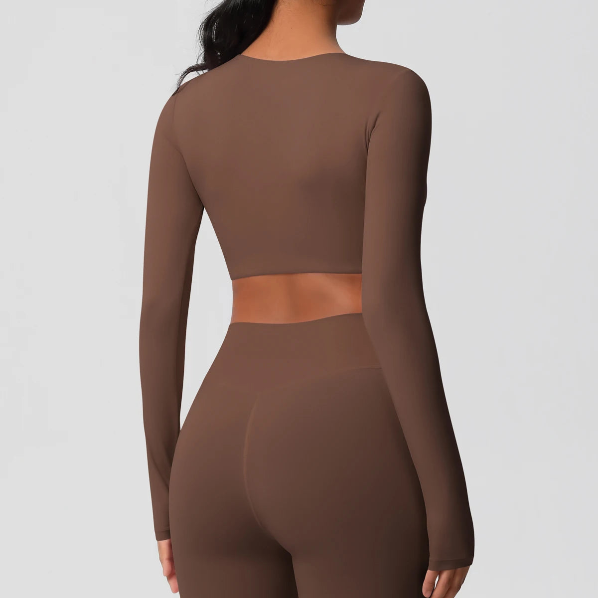 Damen Langarm Yoga-Shirt - Atmungsaktiv & Hochelastisch