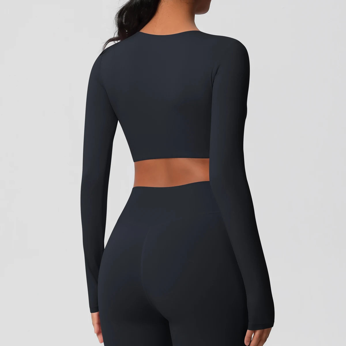 Damen Langarm Yoga-Shirt - Atmungsaktiv & Hochelastisch