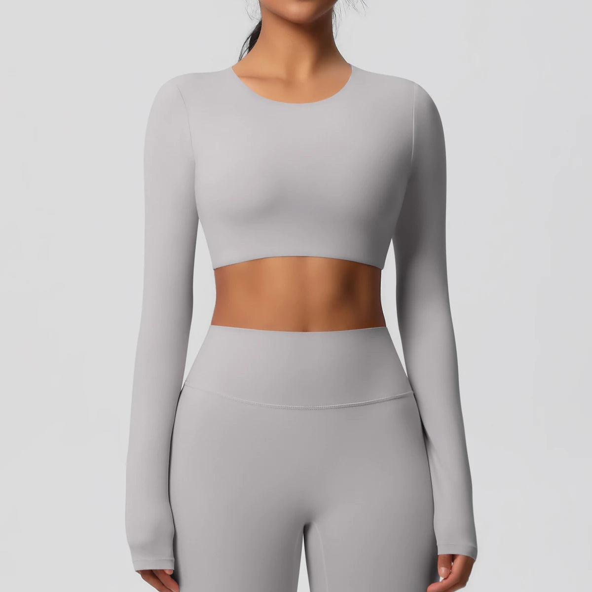 Damen Langarm Yoga-Shirt - Atmungsaktiv & Hochelastisch