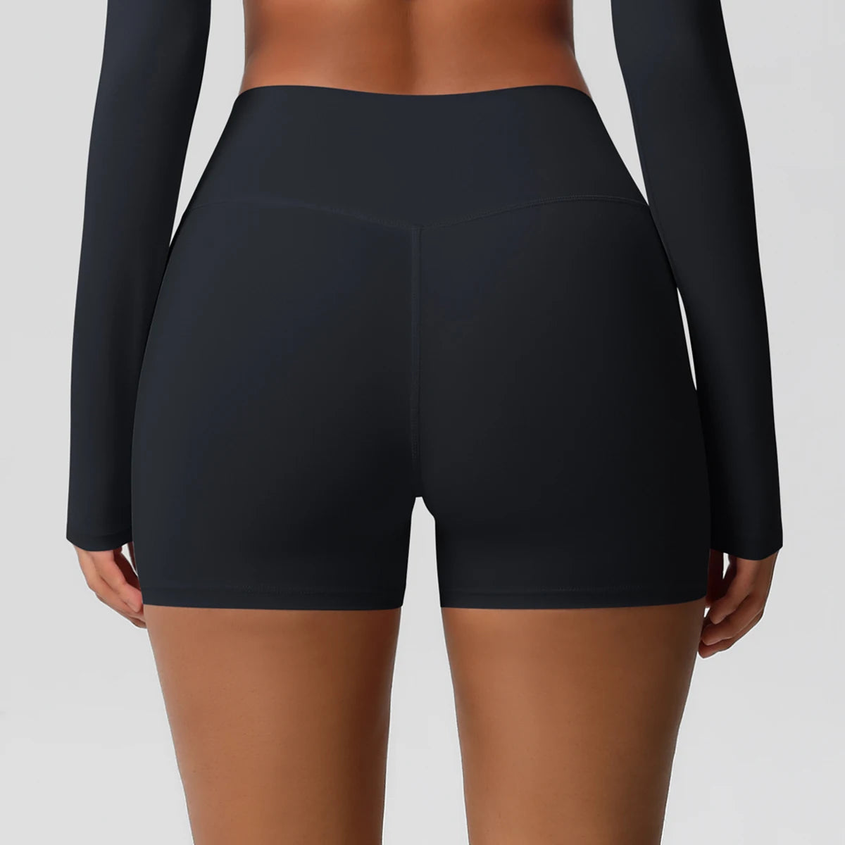 Damen Yoga-Shorts Hohe Taille Bauchkontrolle