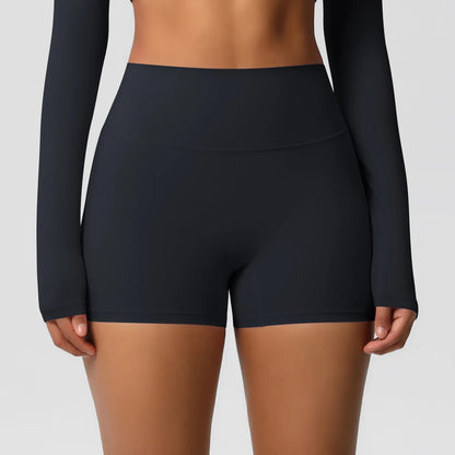 Damen Yoga-Shorts Hohe Taille Bauchkontrolle