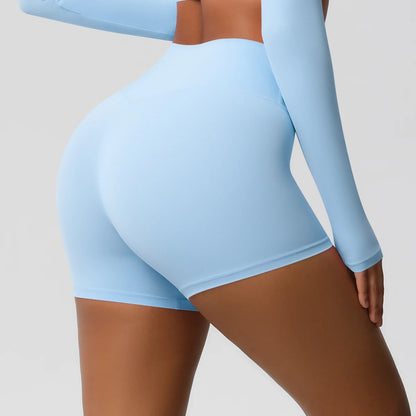 Damen Yoga-Shorts Hohe Taille Bauchkontrolle